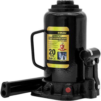 Домкрат Sigma гидравлический бутылочный 20т H 242-452мм (6101201) | Зображення 2