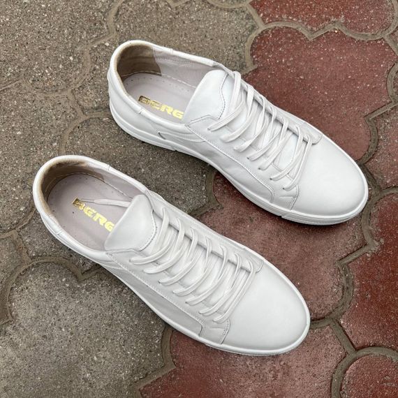 Білі шкіряні кеди Berg 46 розмір | Зображення 9