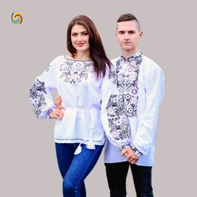 Пара вышиванок Украинская вышиванка 777211109 цвет белый размер XL/XXL