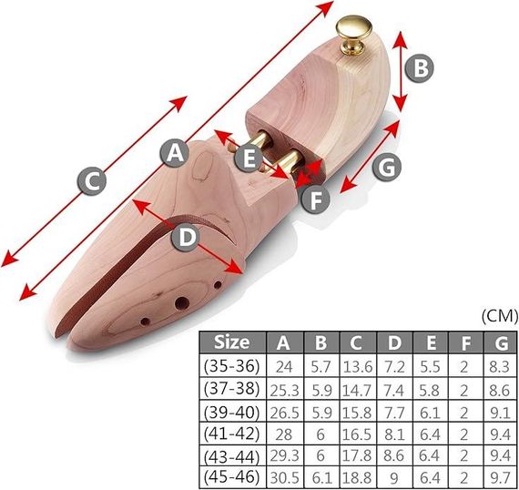 Колодки для взуття з кедрового дерева, р. 37-38 | Зображення 4