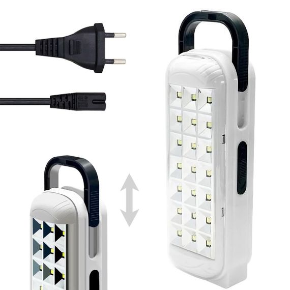 Світлодіодна акумуляторна лампа 1200 мАг, 21 LED, KD-713 / Аварійний ліхтар-прожектор