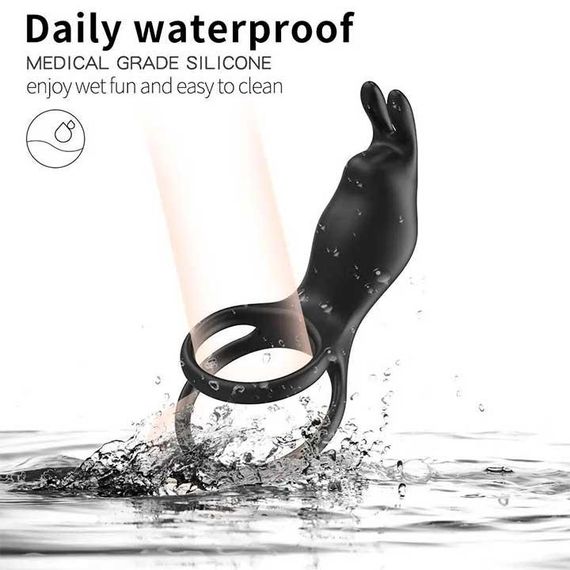 Смарт виброкольцо на пенис и мошонку Love Spouse "Rabbit" | Зображення 4