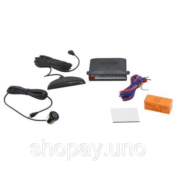 Парктронік (паркувальний радар) Assistant Parking Sensor, 8 чорних датчиків QK-62 | Зображення 5