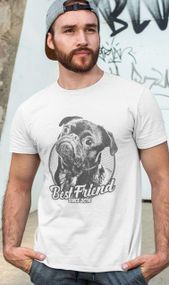 Футболка чоловіча з принтом повсякденна L Білий