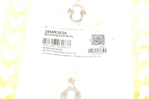 Сайлентблок балки задньої спереду Mercedes Benz S-class W221 05-13 38MR3838 | Зображення 1