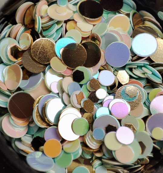 Разноцветные конфети №1 Starlet Professional (в баночке)