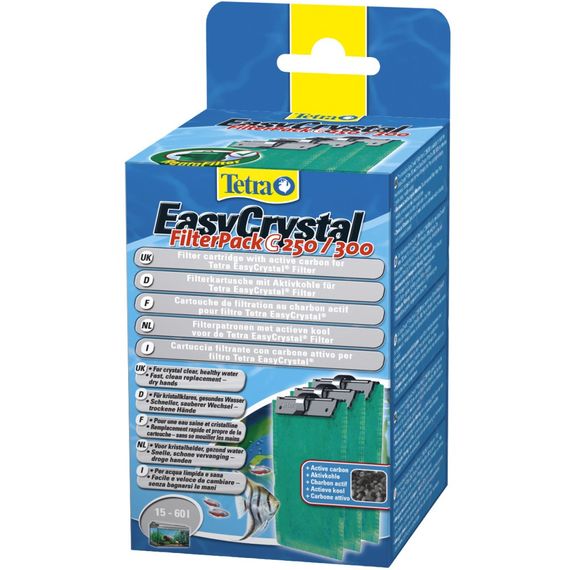 Вкладиш Tetra фільтруючий Filter Pack 250/300 C для внутрішнього фільтра Tetra Easy Crystal 250/300 з активованим вугіллям 3