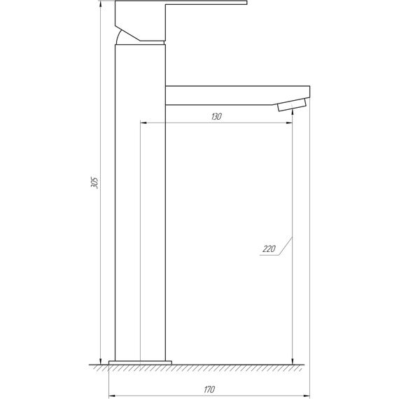 Змішувач для раковини Globus Lux SICILIA SBQ-201-BB | Зображення 3