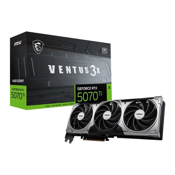 Відеокарта MSI GeForce RTX5070 Ti 16GB VENTUS 3X OC (RTX 5070 Ti 16G VENTUS 3X OC) | Зображення 4