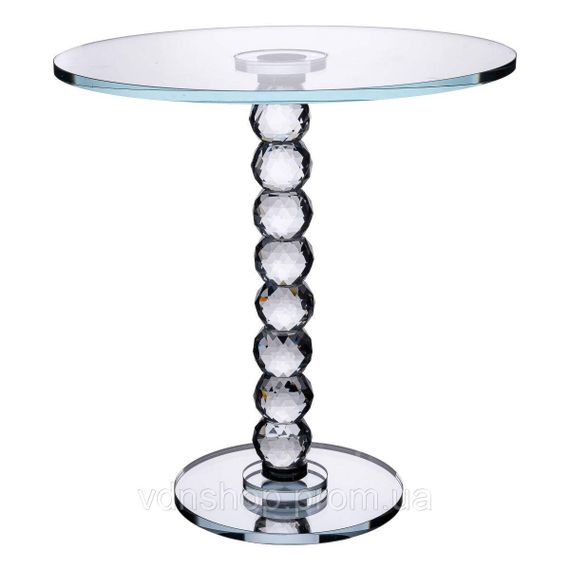 Тортівниця скляна на ніжці 30×32 см см підставка для торта, капкейків прозора HP-4-81L
