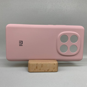 М'який протиударний чохол для Poco X7 з логотипом | Soft Touch | Рожевий