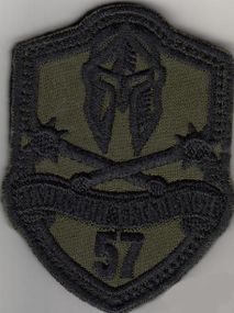 Шеврон 57 танковий батальйон (зелений)
