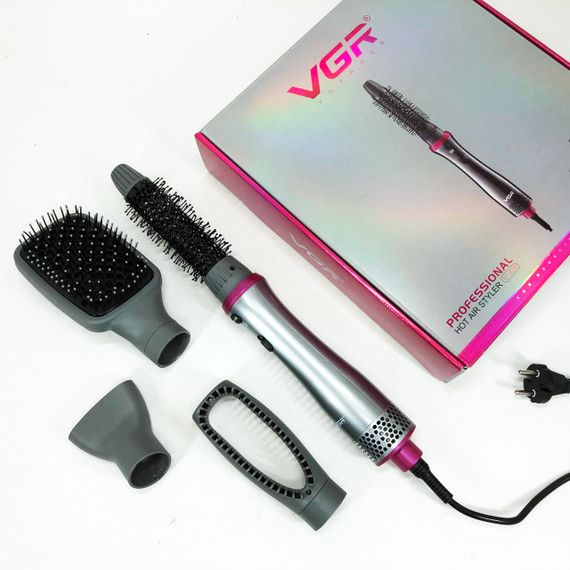 Професійний стайлер для укладання волосся 4в1 VGR V-408 700 Вт, Функціональний професійний фен | Зображення 6