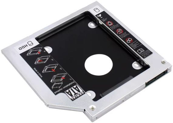 Перехідник адаптер CD/DVD 12.7 mm to HDD/SSD 2.5" | Зображення 2