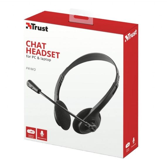 Навушники Trust Primo Chat 3.5mm BLACK (21665) | Зображення 6
