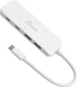 Хаб J5create JCH342EW-N USB-C на 2 USB-A/2 USB-C, білий