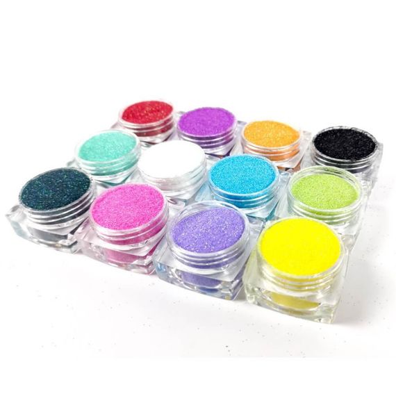 Набір гліттеру для біо-тату "№3 райдужний ірис" gliset-3 | Зображення 1