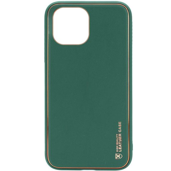 Шкіряний чохол Xshield для Xiaomi Mi 11 Lite Зелений/Army green