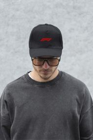 Кепка бейсболка тракер Without з принтом F1Red Black