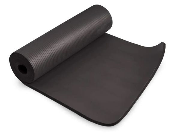 Килимок для йоги та фітнесу Power System PS-4017 NBR Fitness Yoga Mat Plus Black (180х61х1) (PS-4017_Black) | Зображення 3