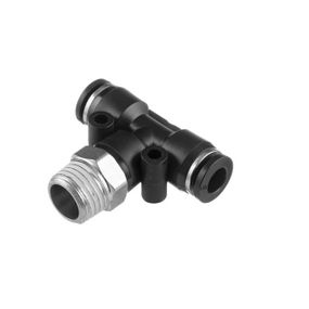 З'єднання цангове T-подібне для поліуретанових та ін. шлангів 6*6 мм, 1/4" нар. різь INTERTOOL PT-23511