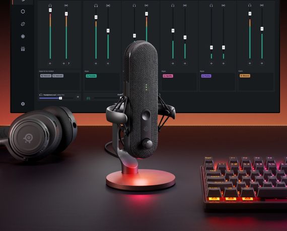 Ігровий стрім мікрофон SteelSeries Alias RGB USB 1" Capsule | Зображення 5