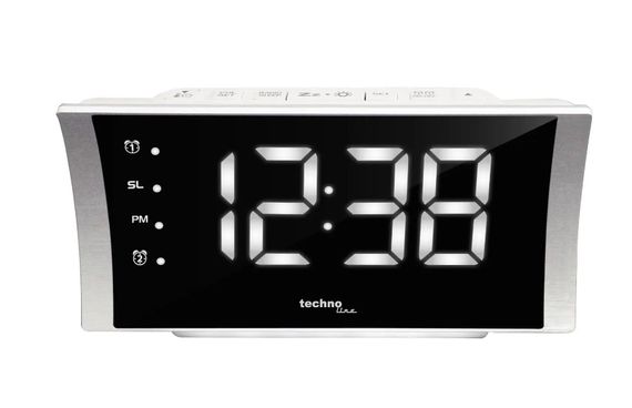 Годинник настільний з радіо Technoline WT494 Silver (WT494) (DAS301809) | Зображення 2