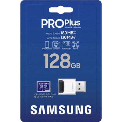 Карта памяти Samsung 128GB microSDXC calss 10 UHS-I V30 Pro Plus (MB-MD128SB/WW) | Зображення 2