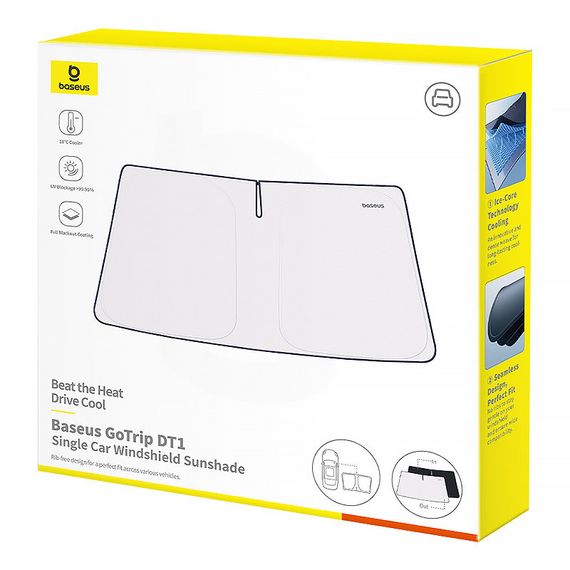 Сонцезахисна парасолька для автомобіля Baseus GoTrip DT1 (C01182) Black | Зображення 5