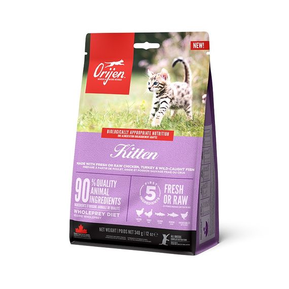 Orijen Kitten сухий корм з птицею та рибою для кошенят 340 гр