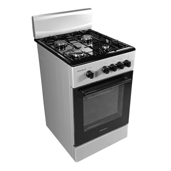 Плита газовая Grunhelm G4F5600W серая | Зображення 1