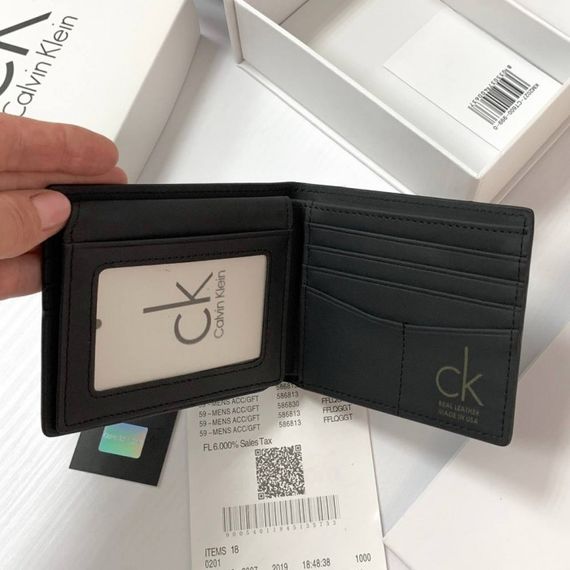 Мужской подарочный набор ремень и портмоне Calvin Klein натуральная кожа | Зображення 2