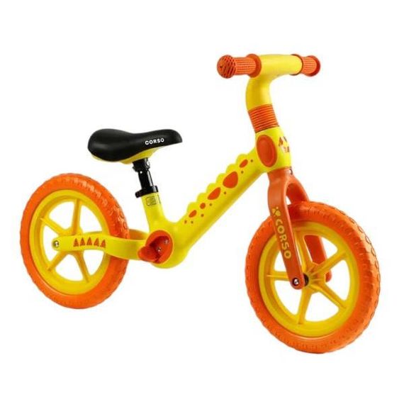 Велобіг нейлонова рама та вилка колеса EVA 12 Corso CS-12496 Жовтий