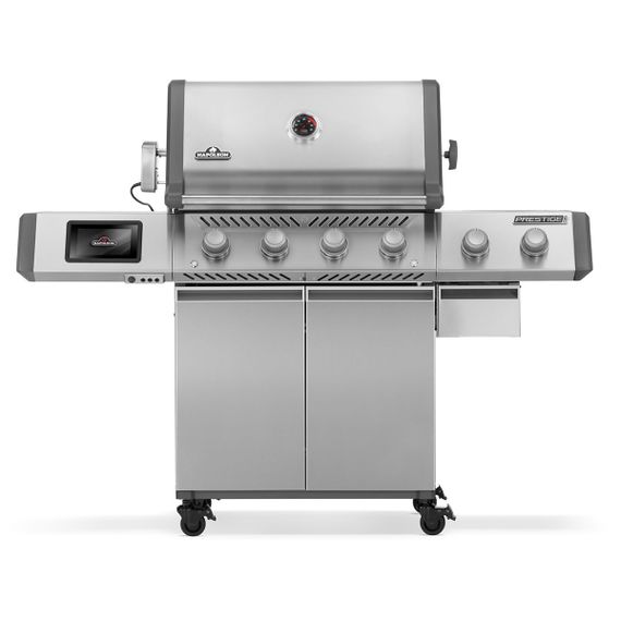 Газовий гриль Napoleon Prestige PRO 500 Connected з бічною конфоркою Sizzle Zone та вертілем нерж сталь PRO500VXRSIBPSS-RC Код: 013841