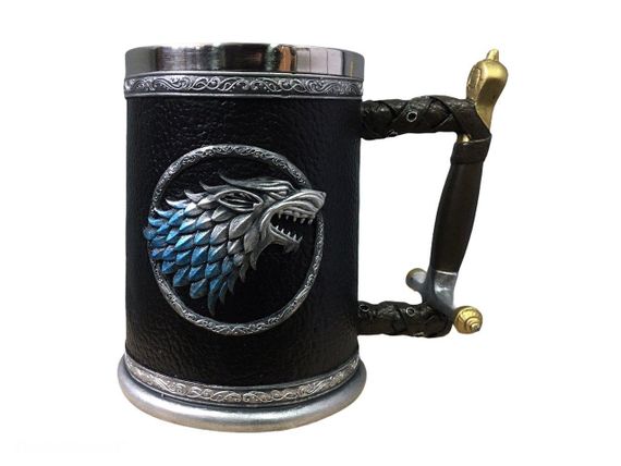 Кухоль Чашка Гра Престолів Winter is Coming Stark Targaryen 3D Дім Старк | Зображення 4