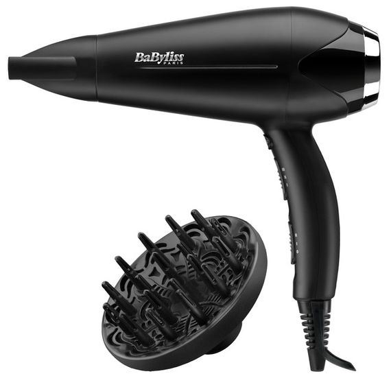 Фен BaByliss D572DE 2000 Вт чорний