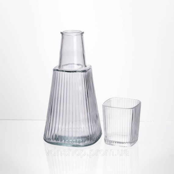 Кувшин 1 литр со стаканом 1 шт по 200 мл Прозрачный HP-19-PYF-1