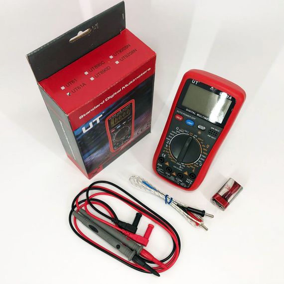 Мультиметр тестер вольтметр Digital UT61A / Тестер для електрика / Тестер для TF-811 вимірювання напруги | Зображення 7