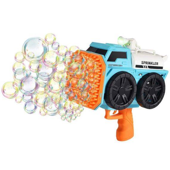 Пистолет с мыльными пузырями SHT KB1295 Truck на 139 отверстий + 2xbottle 60ml Red Blue