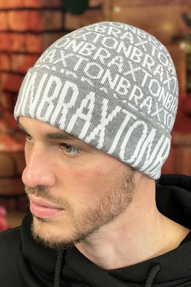 Мужская  шапка «Braxton» (5160) маренго + белый