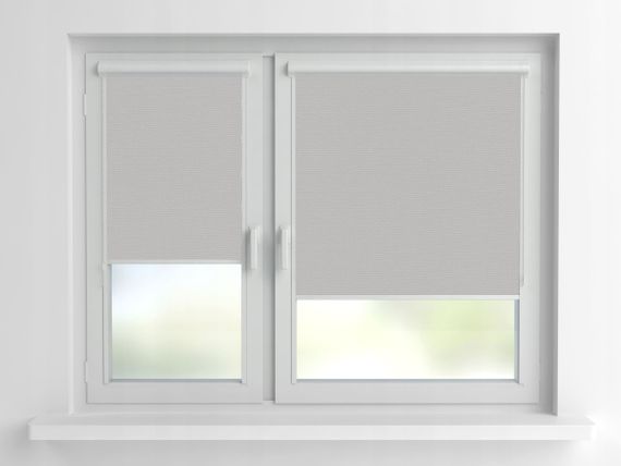 Рулонна штора Rolets Роял 2-815-575 57.5x170 см закритого типу Світло-сіра | Зображення 1
