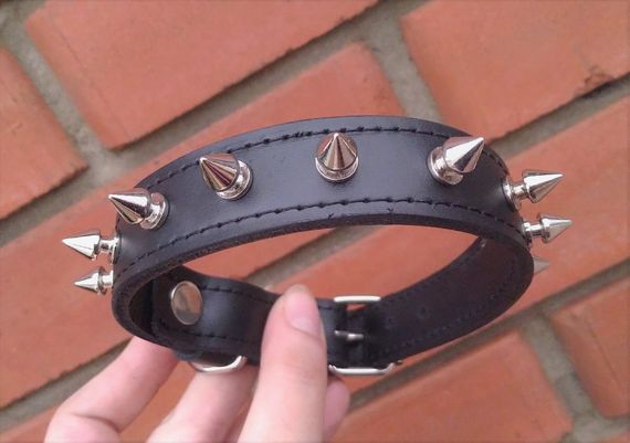 Ошейник шипами "Lockdog" на маленькую собаку черный | Зображення 2