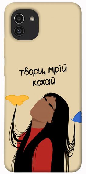 Чохол IBANAN Твори мрій кохай для Samsung Galaxy A03