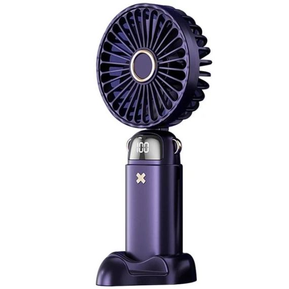 Портативний вентилятор Mini fan XL-880 діаметр 9 см із підставкою для телефона та дисплеєм | Зображення 5