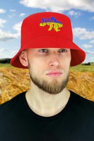 Мужская панама «Ukraine» красный