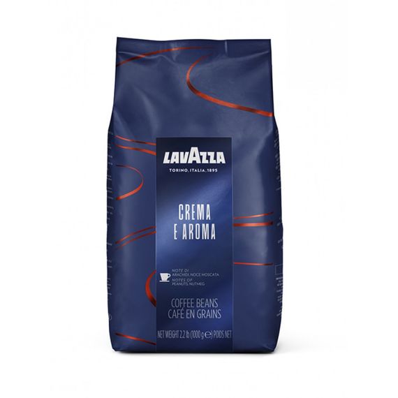 Кофе зерно Lavazza Crema e Aroma Espresso (синяя) , Италия, 1 кг (ОРИГИНАЛ)