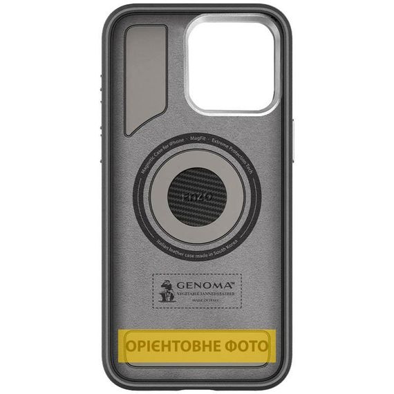 Чохол SGP PC+Leather with MagSafe для Apple iPhone 16 (6.1") Carbon | Зображення 1