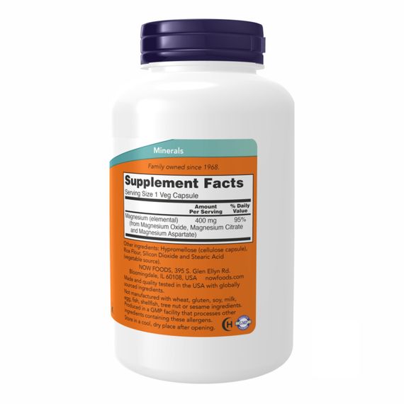 Magnesium 400mg - 180 vcaps | Зображення 1