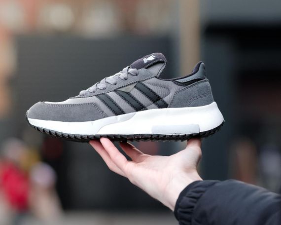 Adidas Retropy F2 Dark Grey адідас ретропі ф2 темно сірі адіки кроссовки адидас ретропи | Зображення 2