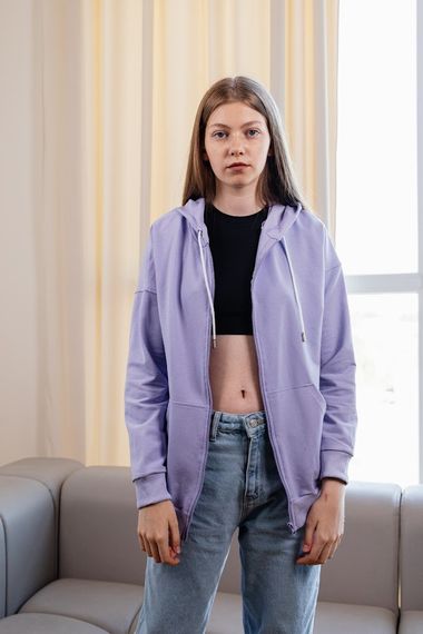 Худі для дівчинки (підлітковий) Носи своє 152 Фіолетовий (p-14115-158605) | Зображення 5